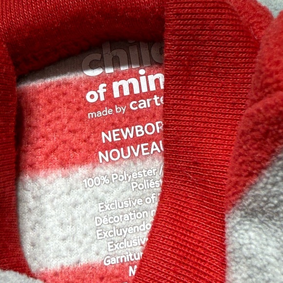 Carter’s | Baby Footed Fleece Moose Pajama | Newborn - Picture 3 of 3